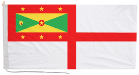 Grenada Naval Ensign Flag with Rope & Toggle