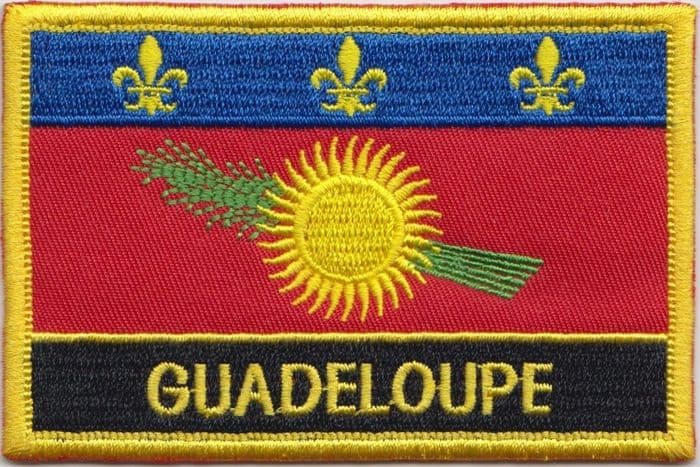 Guadeloupe Embroidered Rectangular Patch