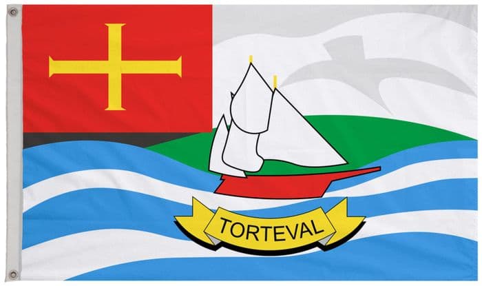 Guernsey Parish Torteval Flag with Eyelets