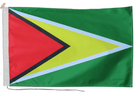Guyana Flag with Rope & Toggle