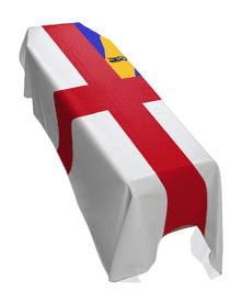 HERM FLAG PREMIUM COFFIN DRAPE (MADE TO ORDER)