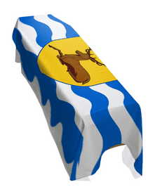 HERTFORDSHIRE COUNTY FLAG PREMIUM COFFIN DRAPE (MADE TO ORDER)