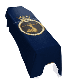 HMS AGAMEMNON (PORTRAIT) PREMIUM COFFIN DRAPE