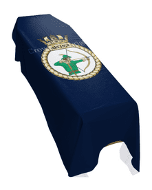 HMS ARCHER (PORTRAIT) PREMIUM COFFIN DRAPE