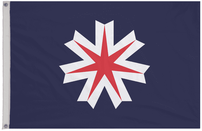 Hokkaido Prefecture Japan Flag with Eyelets
