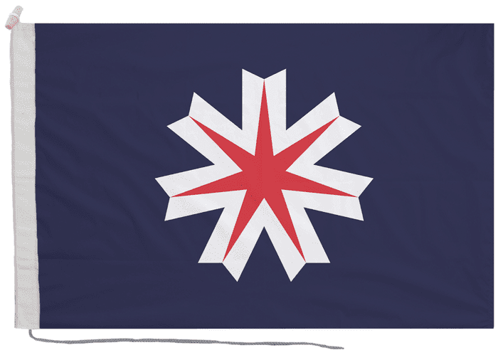Hokkaido Prefecture Japan Flag with Rope & Toggle
