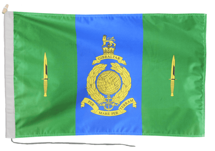 HQ 3 Commando Brigade Royal Marines Flag with Rope & Toggle