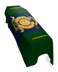 HQ 3 COMMANDO BRIGADE ROYAL MARINES PREMIUM COFFIN DRAPE