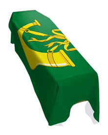 HUNTINGDONSHIRE COUNTY FLAG PREMIUM COFFIN DRAPE (MADE TO ORDER)