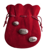 I Love You Stones Valentines Solid Pewter Ornaments - Hand Made in Cornwall