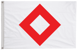 ICRC Red Crystal Flag with Eyelets