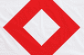ICRC Red Crystal Flag with Rope & Toggle