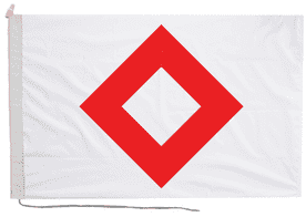 ICRC Red Crystal Flag with Rope & Toggle