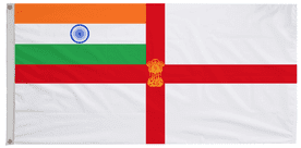 India Naval Ensign Flag with Eyelets