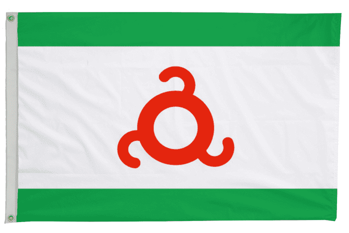Ingushetia Russian Federation Flag with Eyelets