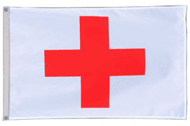 International Red Cross IRC Flag with Eyelets
