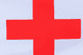 International Red Cross IRC Flag with Rope & Toggle