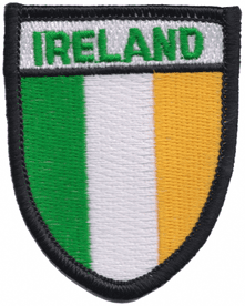 Ireland Small Shield Embroidered Patch (a083)