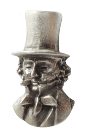 Isambard Kingdom Brunel Pewter Pin Badge - LP1060