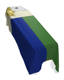 ISLE OF PORTLAND FLAG PREMIUM COFFIN DRAPE (MADE TO ORDER)