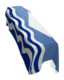 ISLE OF WIGHT COUNTY FLAG PREMIUM COFFIN DRAPE (MADE TO ORDER)