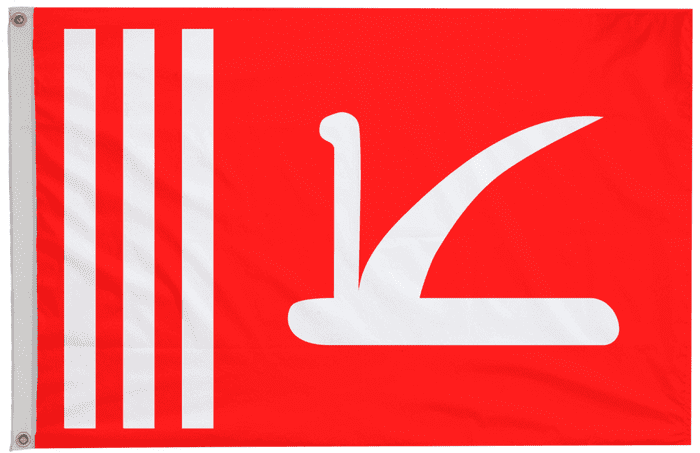 Jammu and Kashmir India 1952 to 2019 Flag with Eyelets