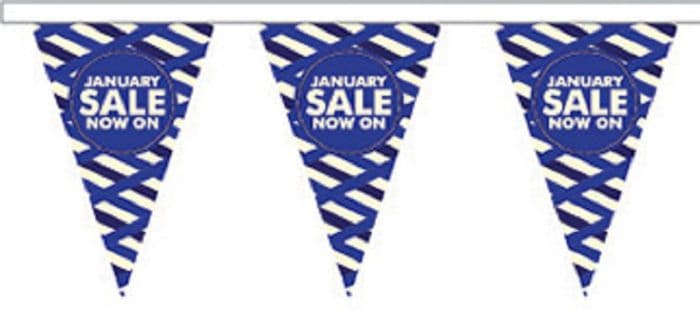 January Sale Style 8 Superior Bunting 5m (16') Long With 12 Flags