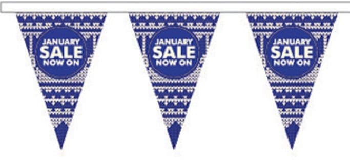 January Sale Style 9 Superior Bunting 5m (16') Long With 12 Flags