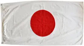 Japan 150cm x 75cm Fully Sewn Large Cotton Flag - 2 Eyelets