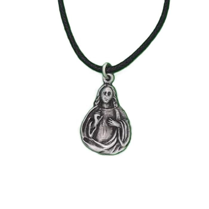 Jesus Christ  of Nazareth Christian Pewter Pendant - Made in England