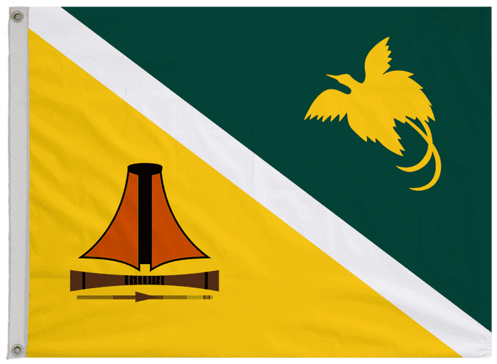 Jiwaka Province Papua New Guinea Flag with Eyelets