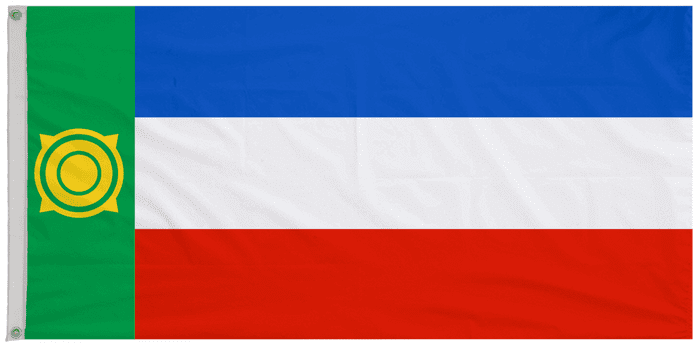 Khakassia Republic Russian Federation Flag with Eyelets
