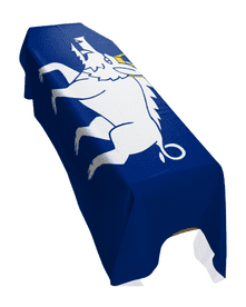 KINGSWINFORD TOWN FLAG PREMIUM COFFIN DRAPE (MADE TO ORDER)