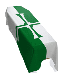 KIRKCUDBRIGHTSHIRE COUNTY FLAG PREMIUM COFFIN DRAPE (MADE TO ORDER)