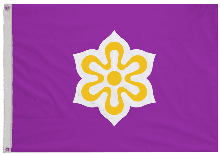 Kyoto Prefecture Japan Flag with Eyelets