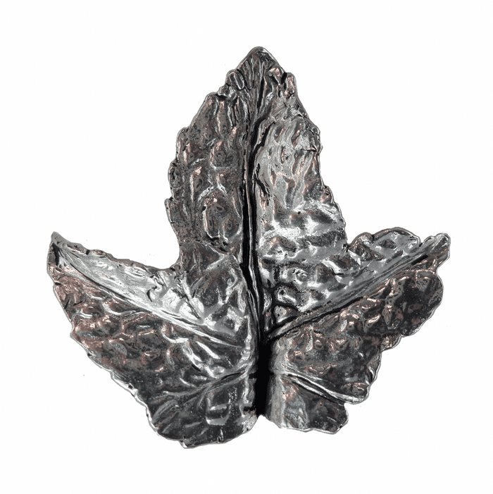 Leaf Pewter Pin Badge - Hand Made in Cornwall