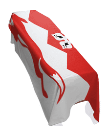LEICESTERSHIRE COUNTY FLAG PREMIUM COFFIN DRAPE (MADE TO ORDER)