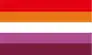 Lesbian Pride 5 Stripe Polyester Flag