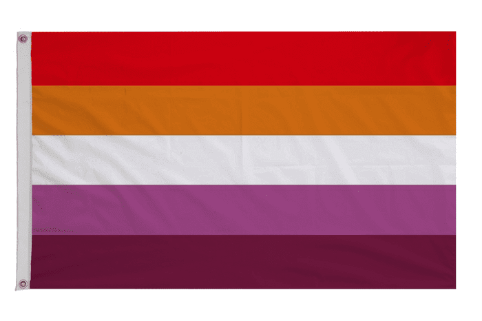 Lesbian Pride 5 Stripe Polyester Flag