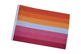 Lesbian Sunset LGBTQ+ Small Craft Flag
