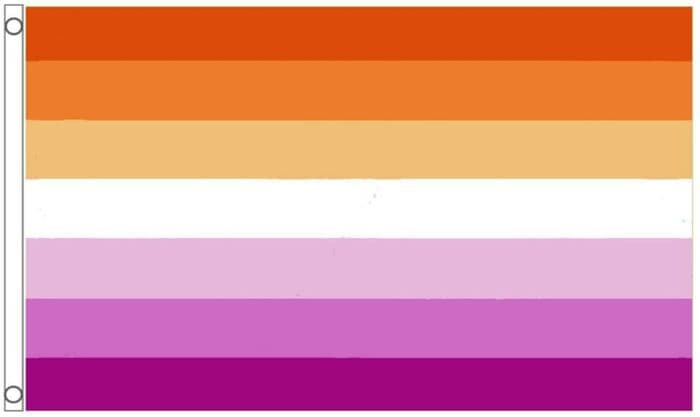 Lesbian Sunset Pride Polyester Flag