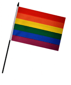 LGBTQ+ MEDIUM HAND WAVING FLAGS