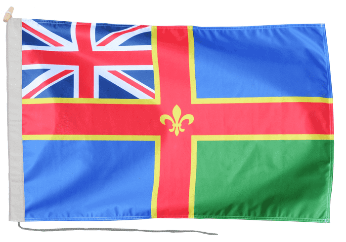Lincolnshire Ensign Flag with Rope & Toggle
