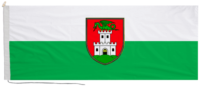 Ljubljana Slovenia Flag with Rope & Toggle