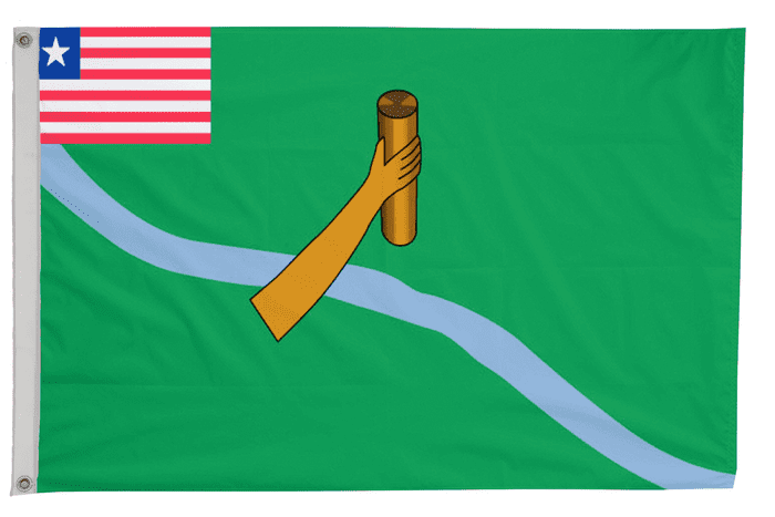 Lofa Liberia Flag with Eyelets