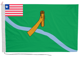 Lofa Liberia Flag with Rope & Toggle