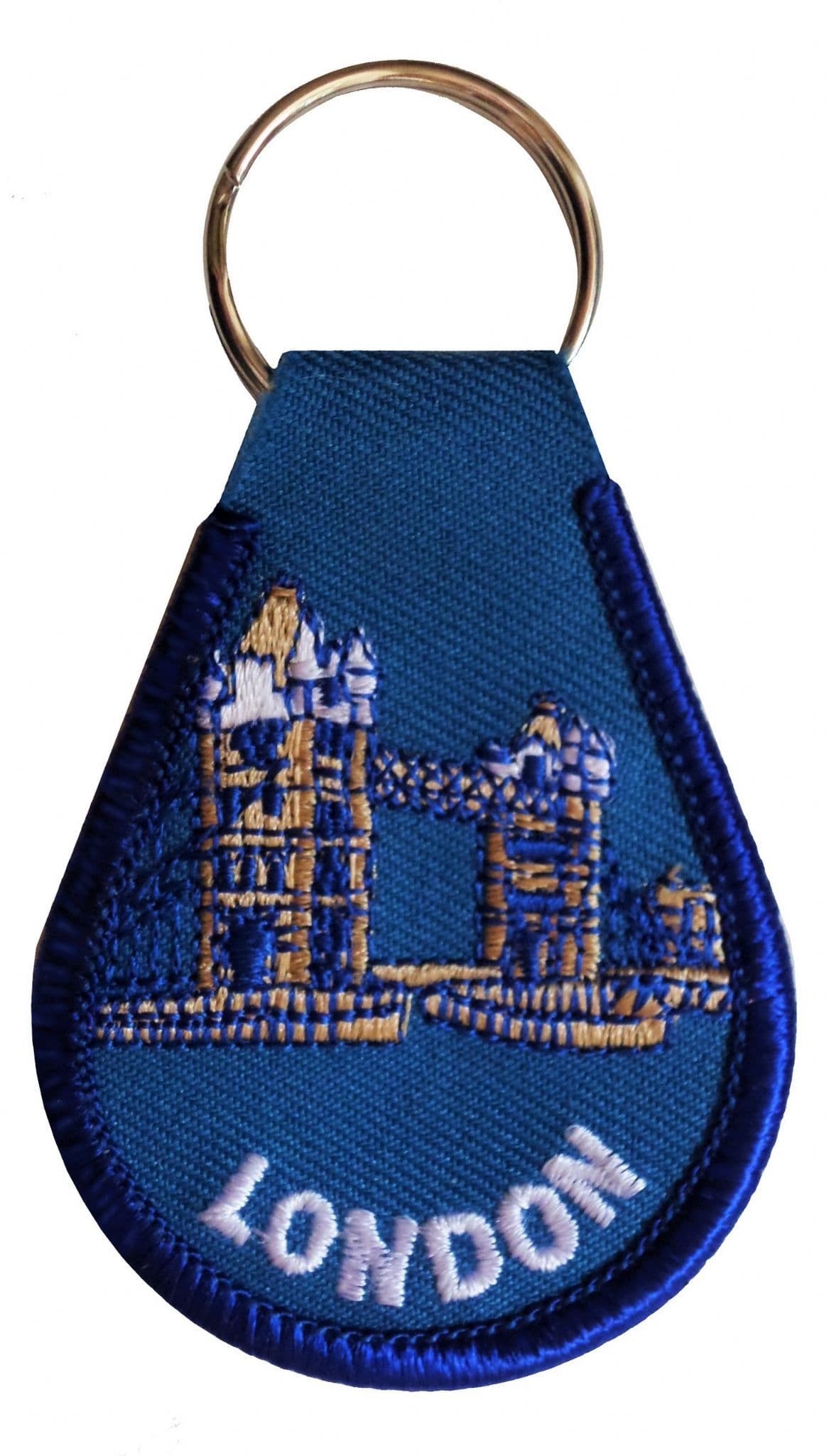 London Tower Bridge Embroidered Keyring A254
