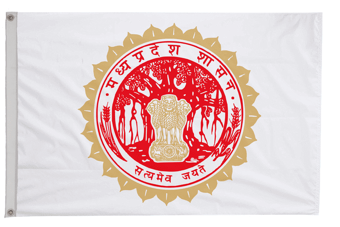 Madhya Pradesh India Flag with Eyelets