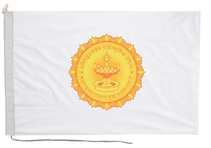 Maharashtra India Flag with Rope & Toggle