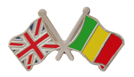 Mali and United Kingdom Friendship Flag Badge